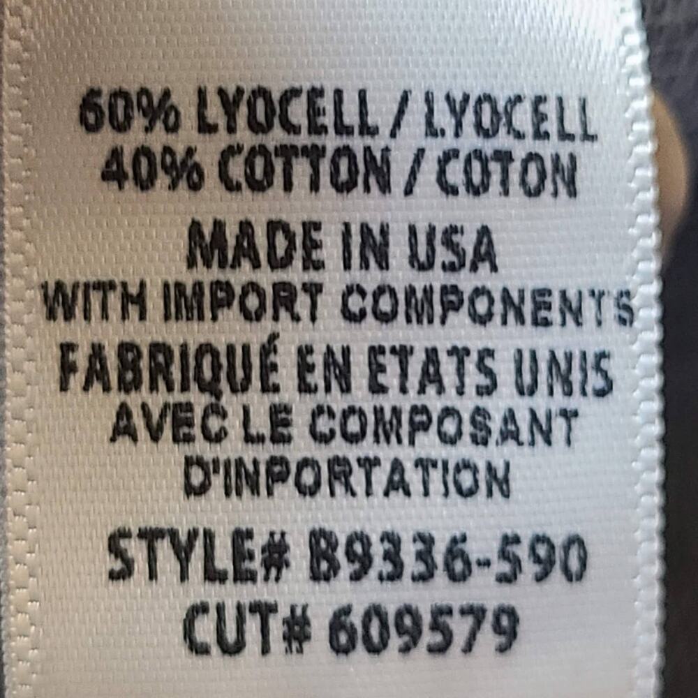 BELLA DAHL Taylor Lace-Up Raw Hem Hoodie Top Blue B9336-590 Women's Size Small - Picture 7 of 9
